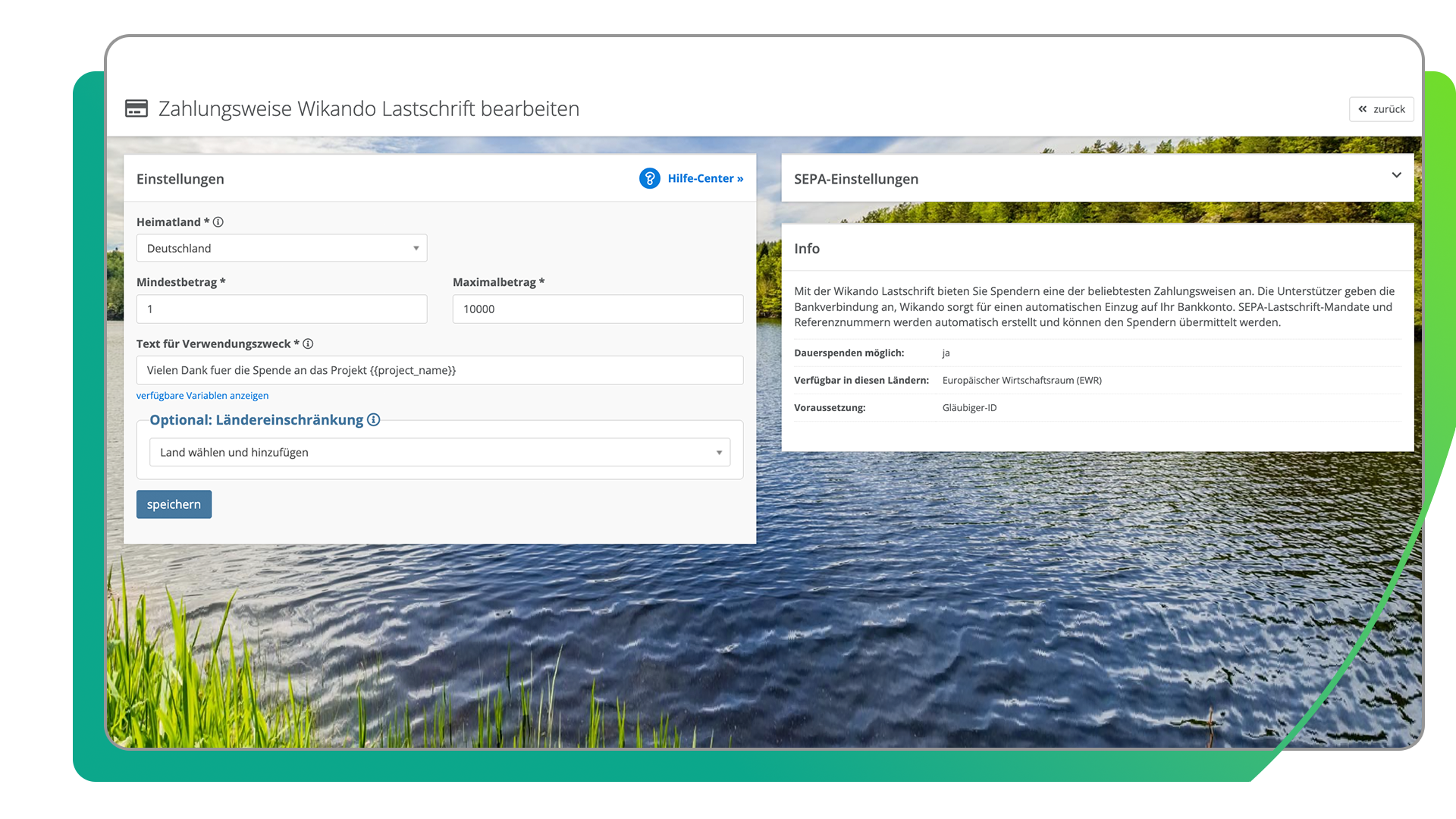 Wikando-Lastschrift-bearbeiten