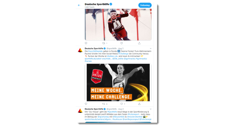 Sportler motivieren mit Social Media Challenges zum Mitmachen