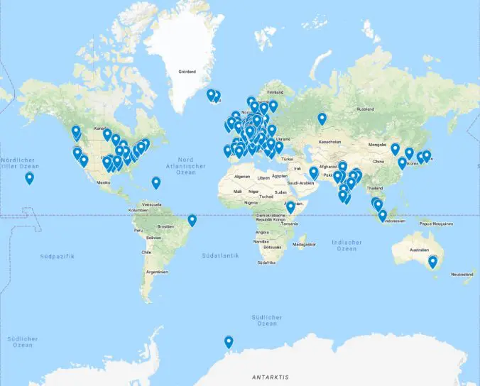 Teilnehmer Karte Spendenlauf NCT