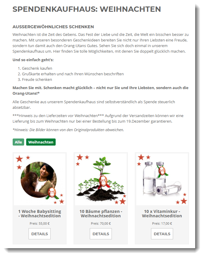 Spendenshop-Weihnachtsedition-Borneo-Orangutan-Survival-FundraisingBox-Wikando