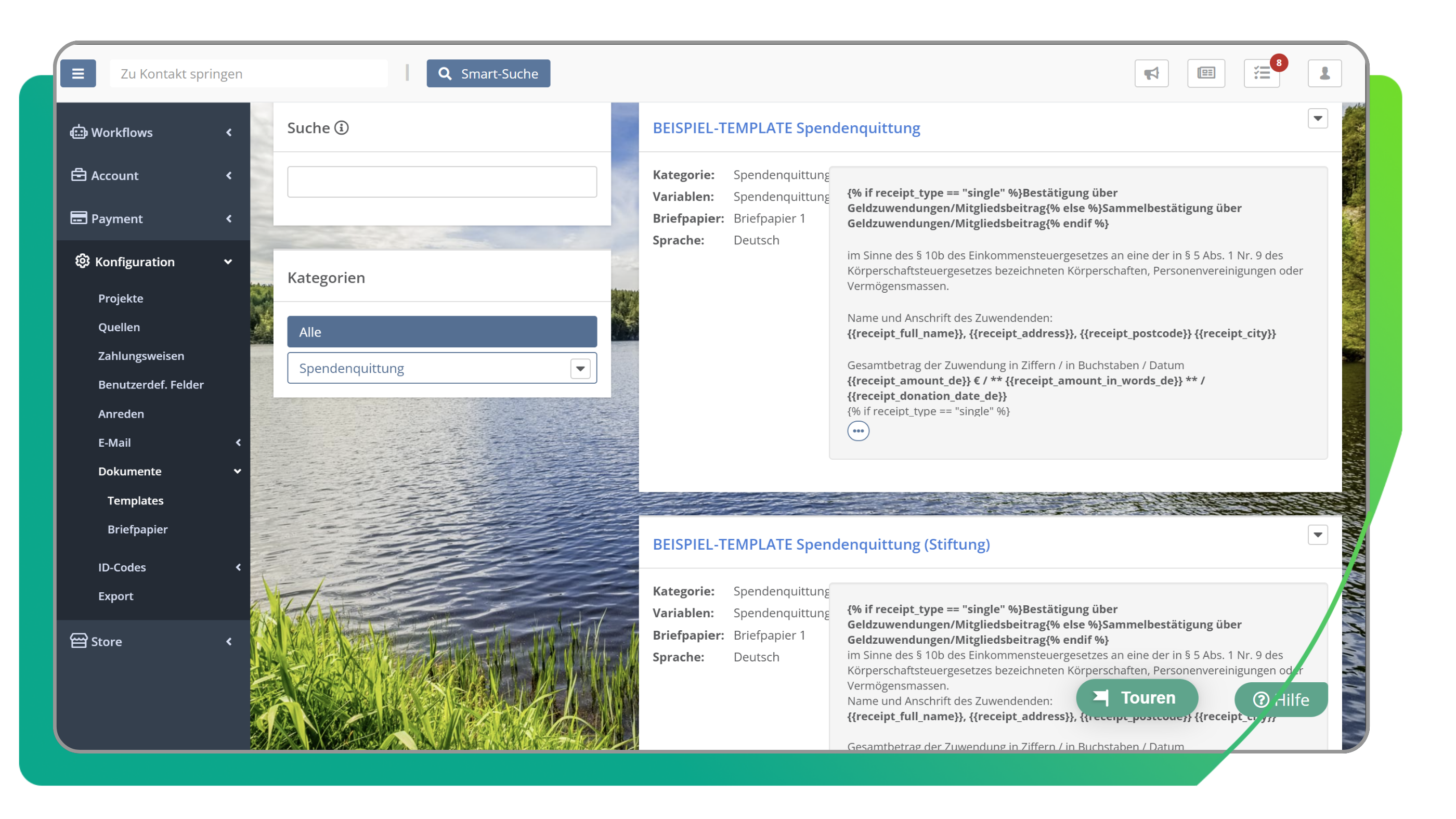Spendenquittungen Muster