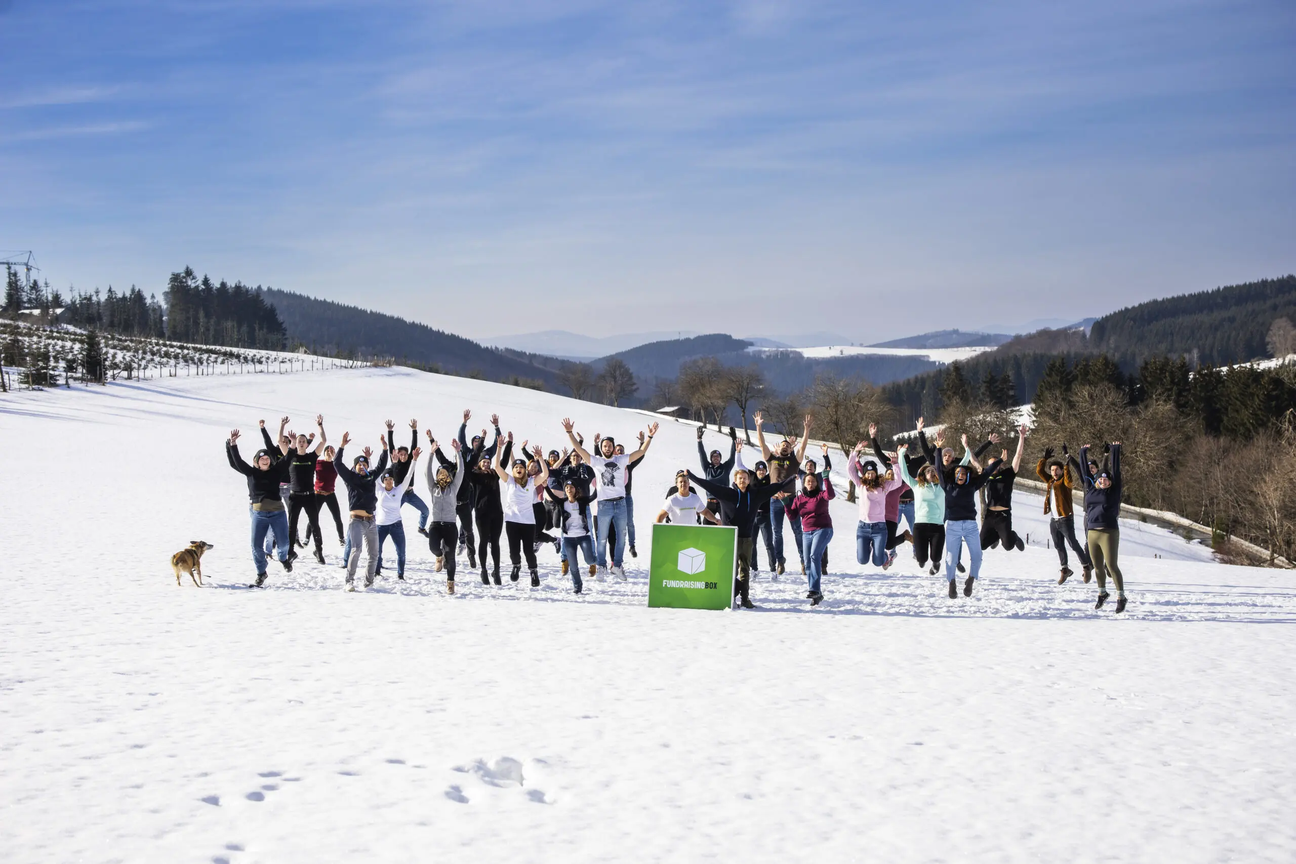 Teambild der Wikando im Schnee