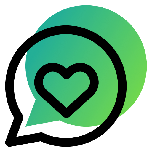 Icon Sprechblase mit Herz