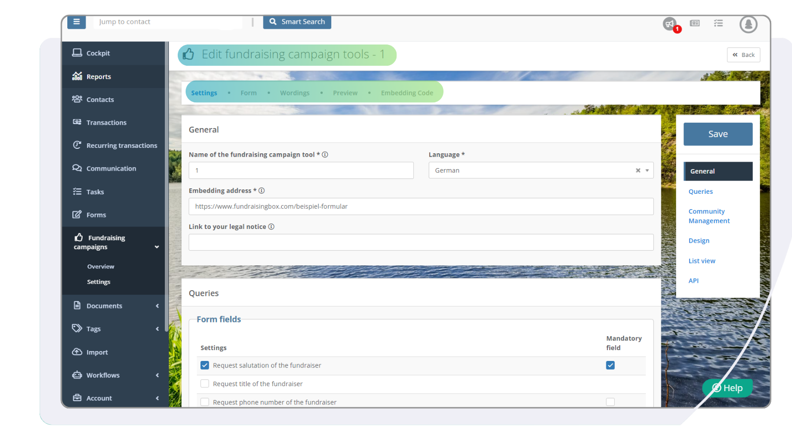 Create Fundraising Campaign