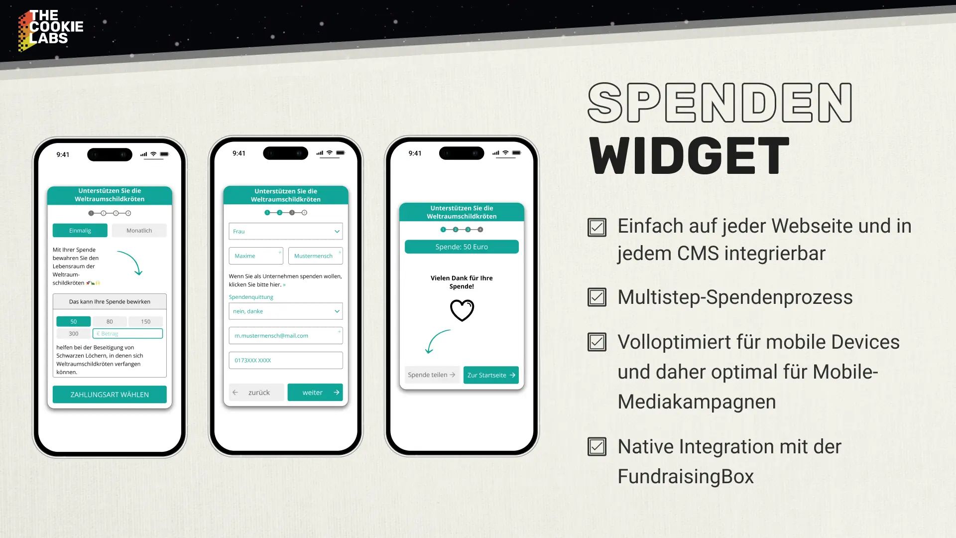 SpendenWidget von The Cookie Labs - 1