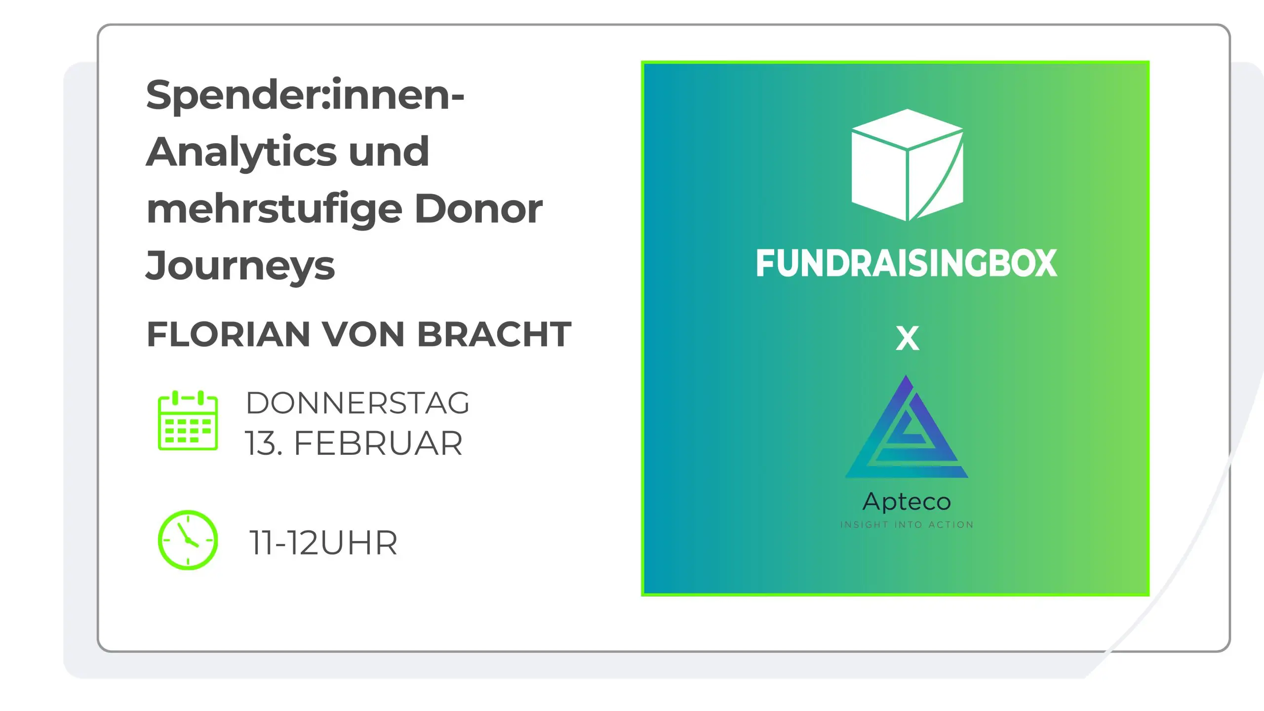 Webinar Spender innen Analytics