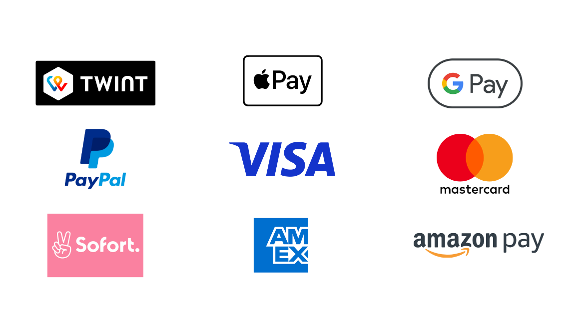 Logos der Zahlungsmethoden mit der FundraisingBox