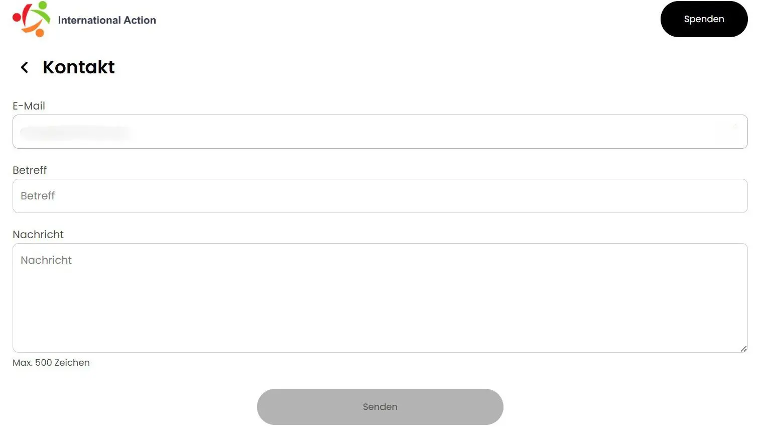 Kontaktdaten ändern