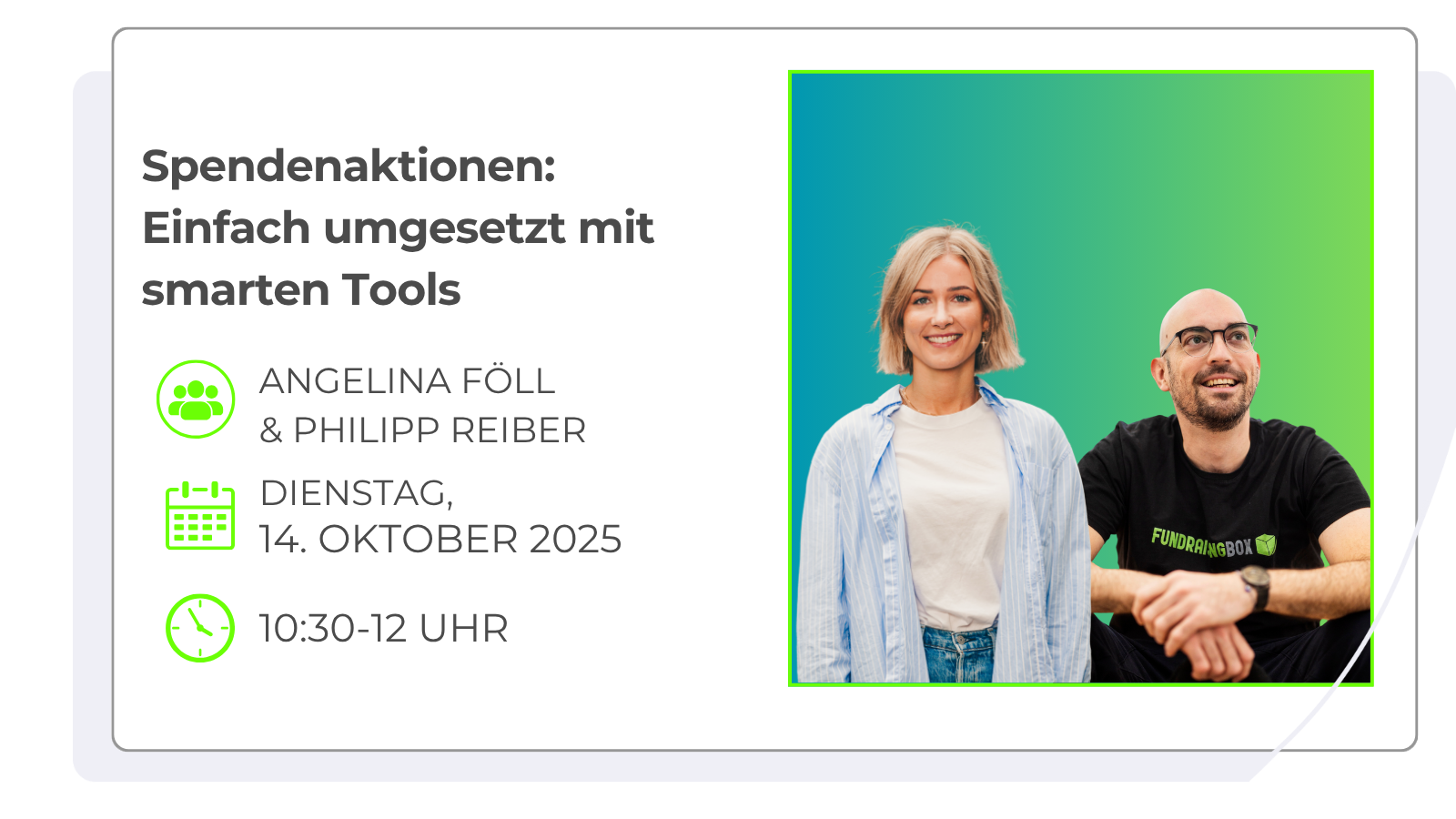 Webinar Kindersolbad und FundraisingBox