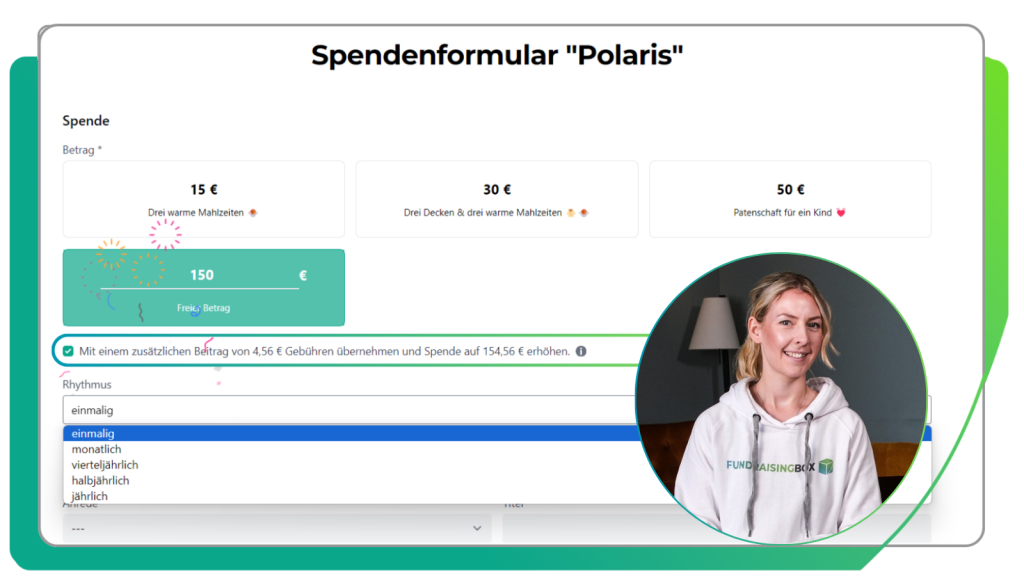 Webinar Spendenformulare, Spendenaktionen und Charity Shop