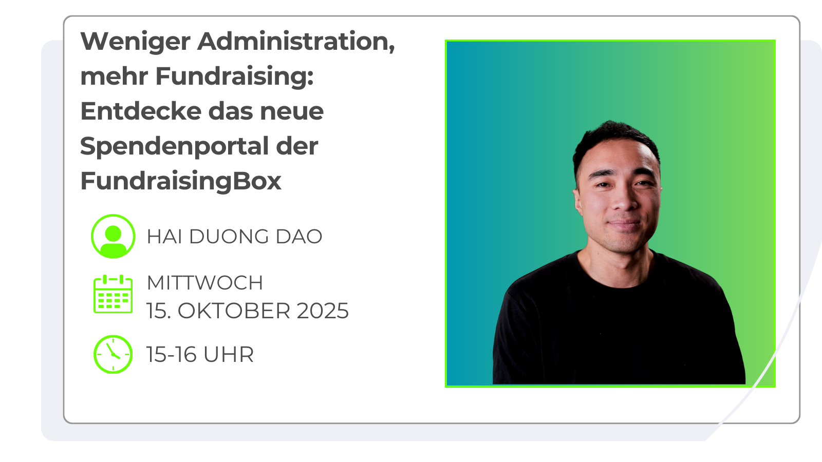 Webinar Spendenportal FundraisingBox